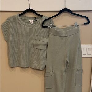Sincerely Jules Olive Knit Joggers